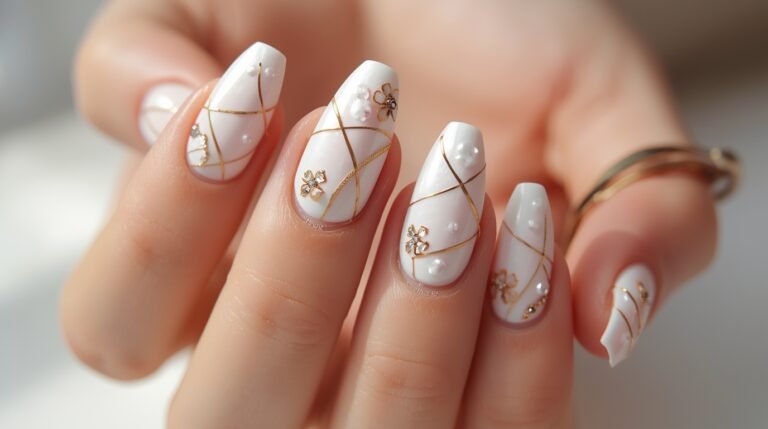 Cute white nails design trends 2025