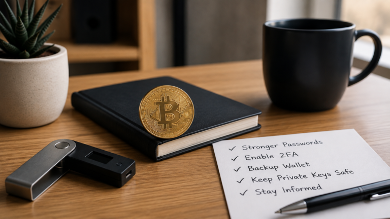 Beginner learning Bitcoin security practices and safer crypto habits